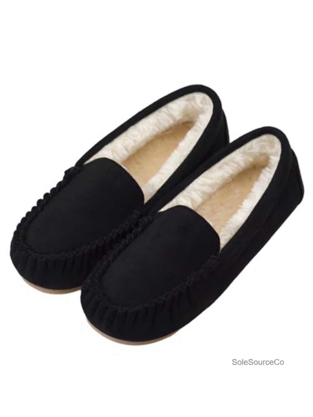 Women's Mocc with Memory Foam, Faux Fur Lining, Non-Slip Indoor Outdoor